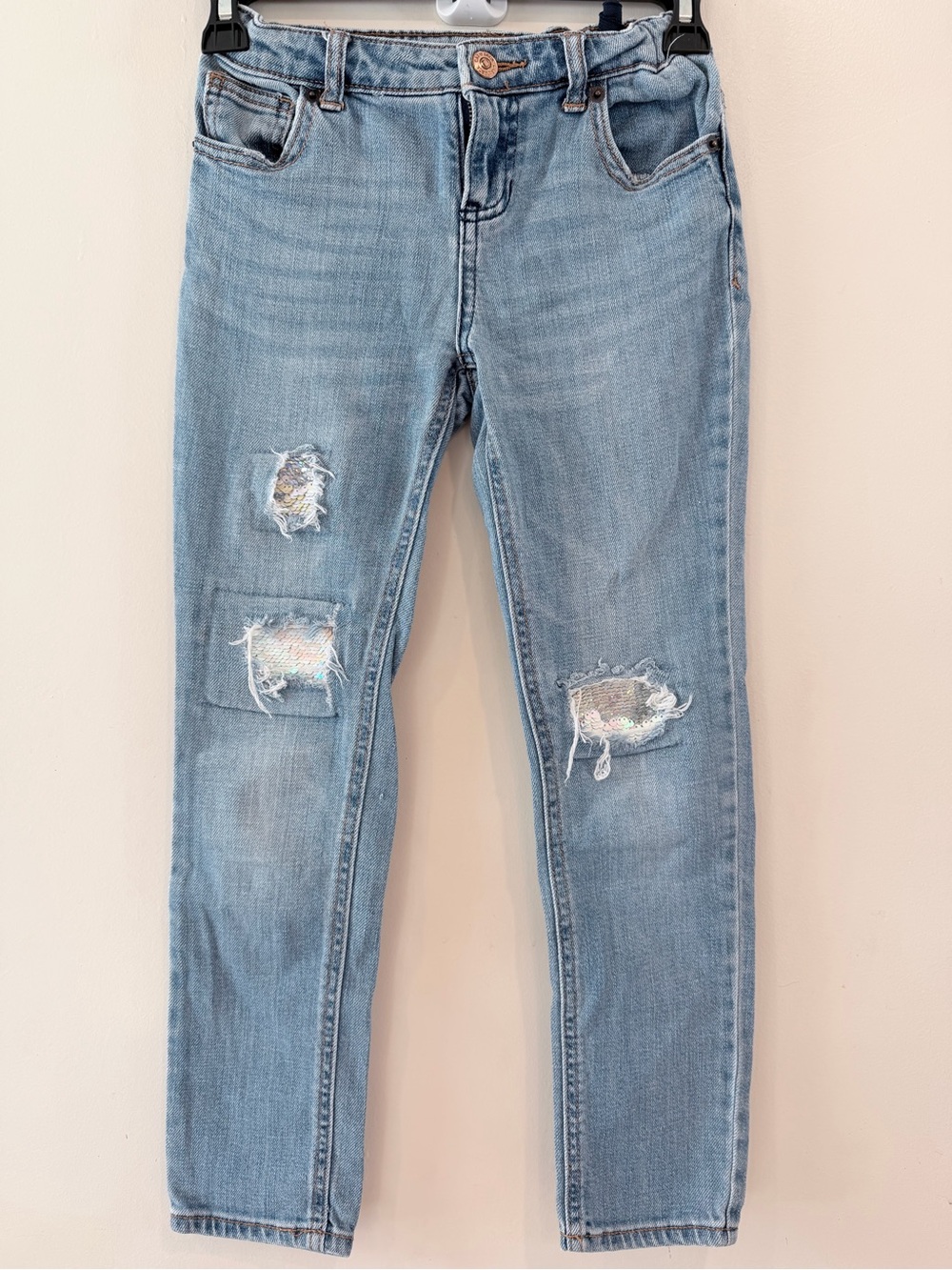 Cat & Jack Light Blue Distressed Kids Jeans
